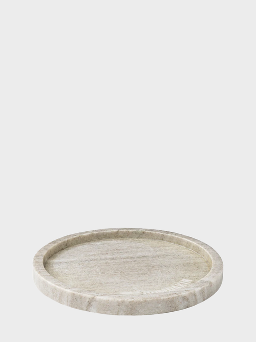HUMDAKIN Marmeren Dienblad - Rond Marmer 119 Bruin