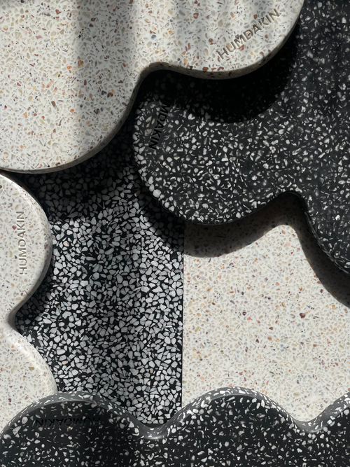 HUMDAKIN Milaan - Terrazzobord Terrazzo 115 Zwart
