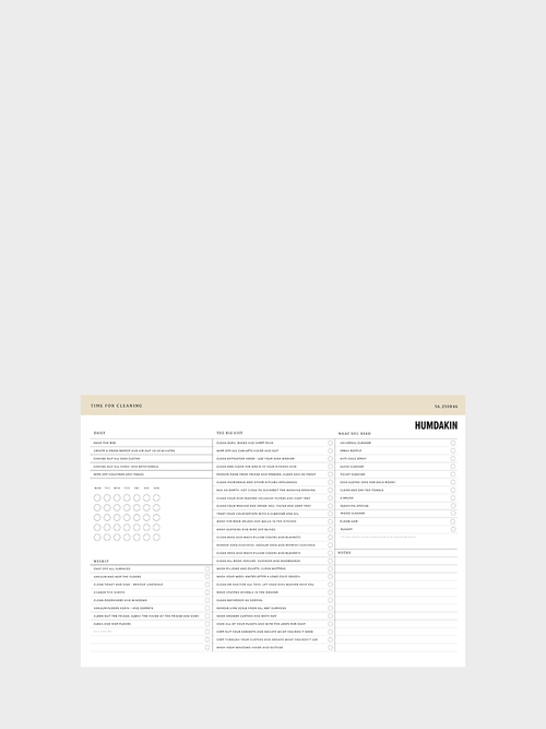 HUMDAKIN Maandplanner POS materiaal 00 Neutraal/geen kleur
