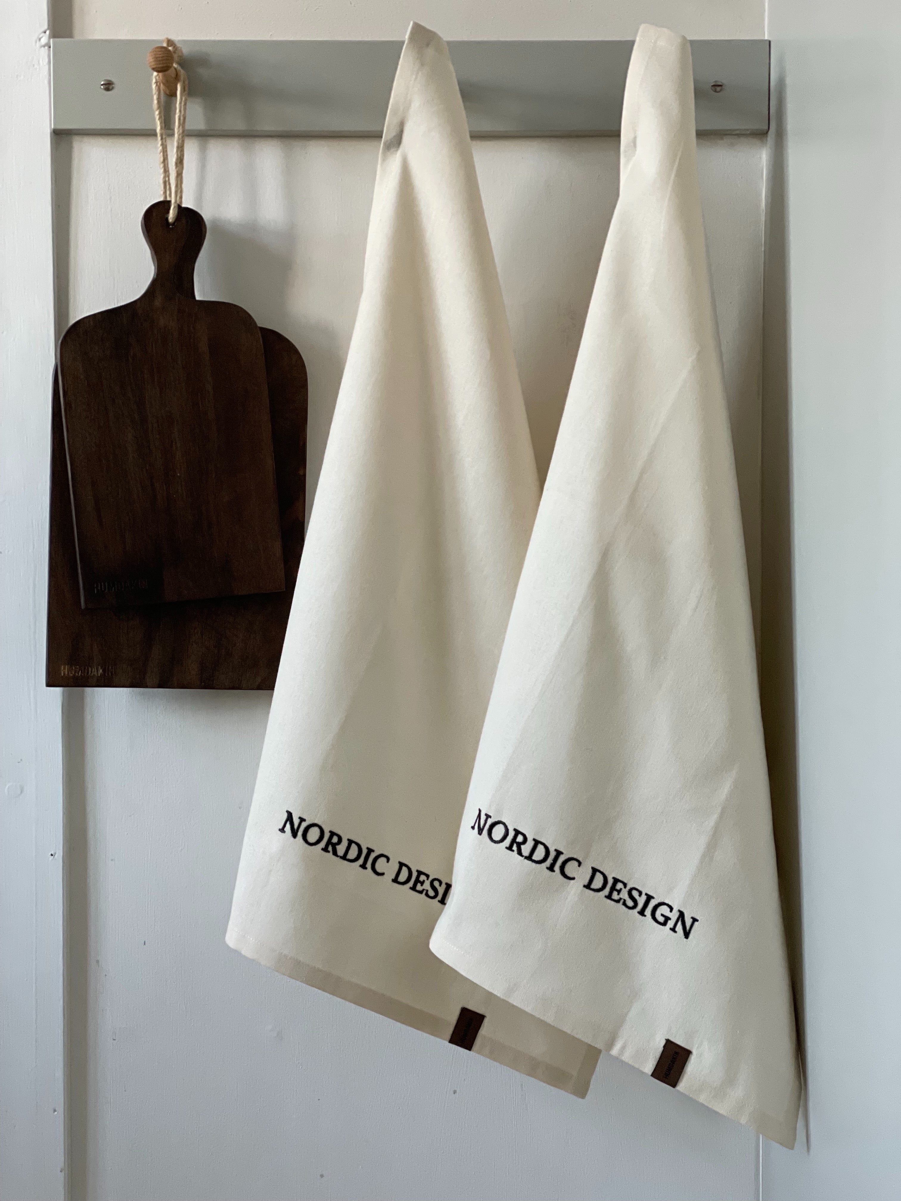 HUMDAKIN Nordic Design - Organic Theedoek - 2 pak Organic textiles 029 Shell