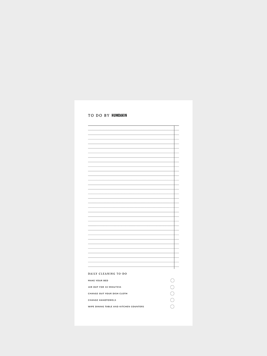 HUMDAKIN notitieblok - to do POS materiaal 00 Neutraal/geen kleur