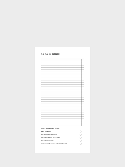 HUMDAKIN notitieblok - to do POS materiaal 00 Neutraal/geen kleur