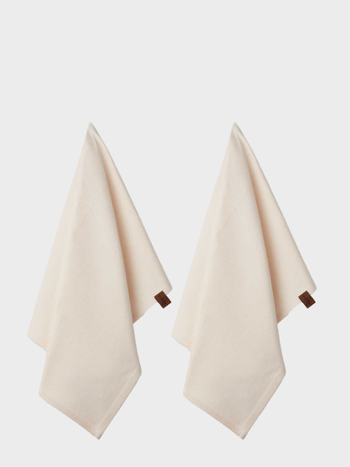 HUMDAKIN Organic Theedoek - 2 pak Organic textiles 029 Shell