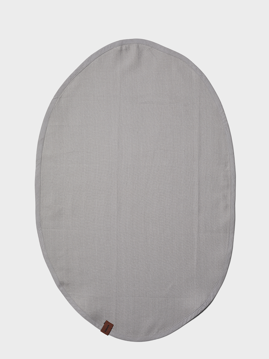 HUMDAKIN Ovale Theedoek - 1 stuks Biologisch textiel 019 Stone