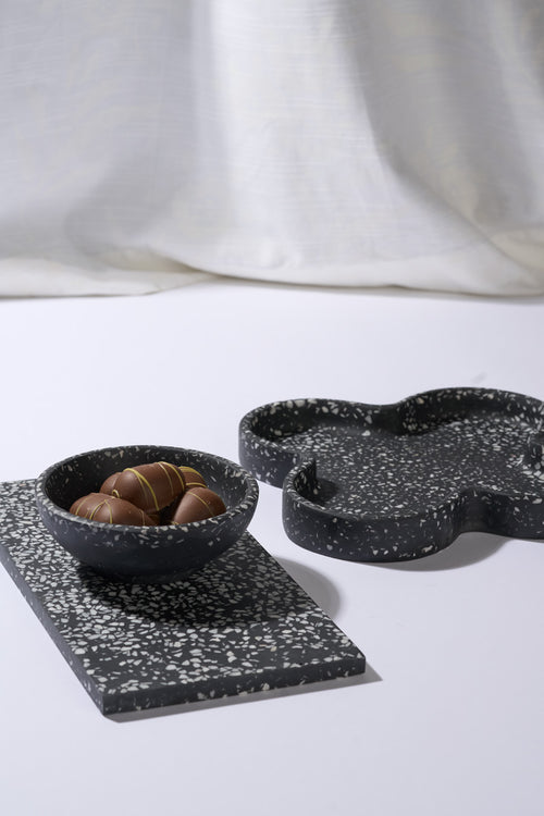 HUMDAKIN Palermo - Tray Terrazzo 115 Zwart