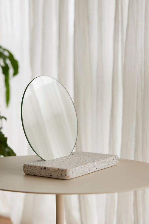 HUMDAKIN Terrazzospiegel Terrazzo 138 Rood/Beige