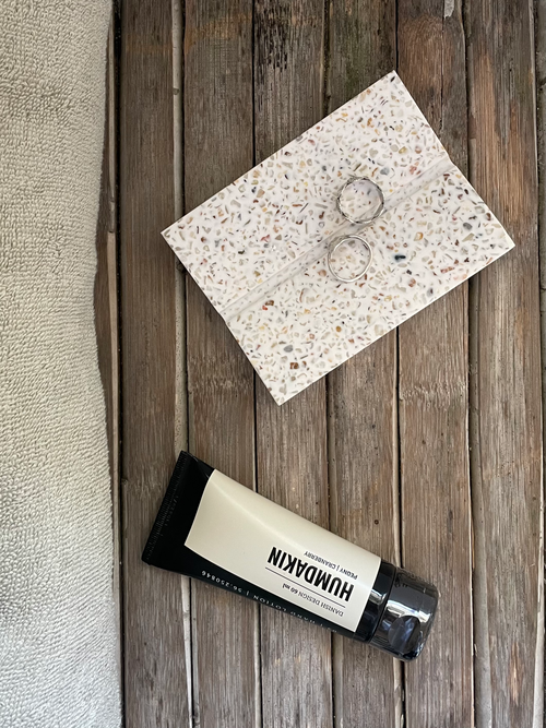 HUMDAKIN Terrazzo zeepbakje vierkant Terrazzo 00 neutraal/geen kleur