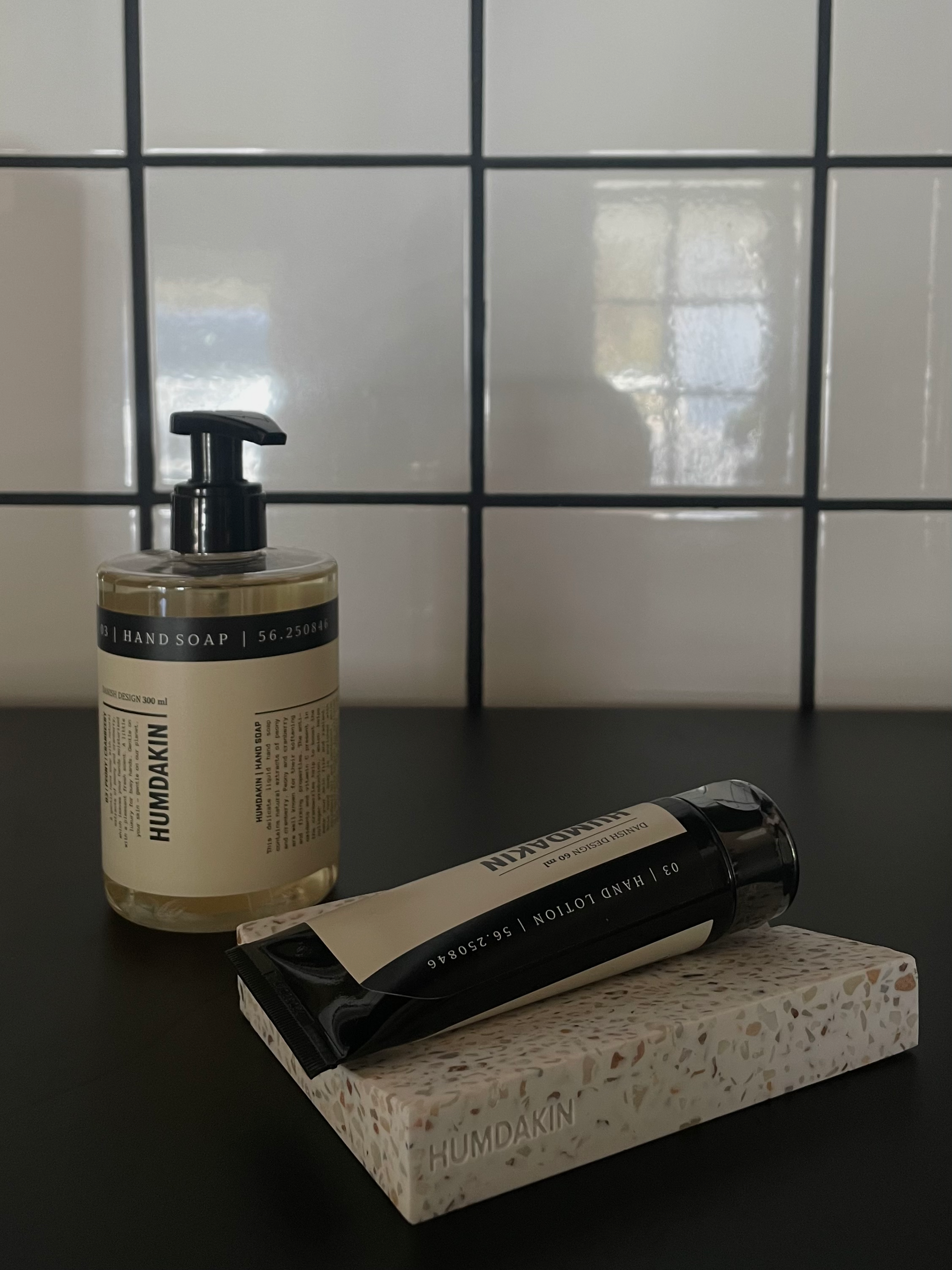 HUMDAKIN Terrazzo zeepbakje vierkant Terrazzo 00 neutraal/geen kleur