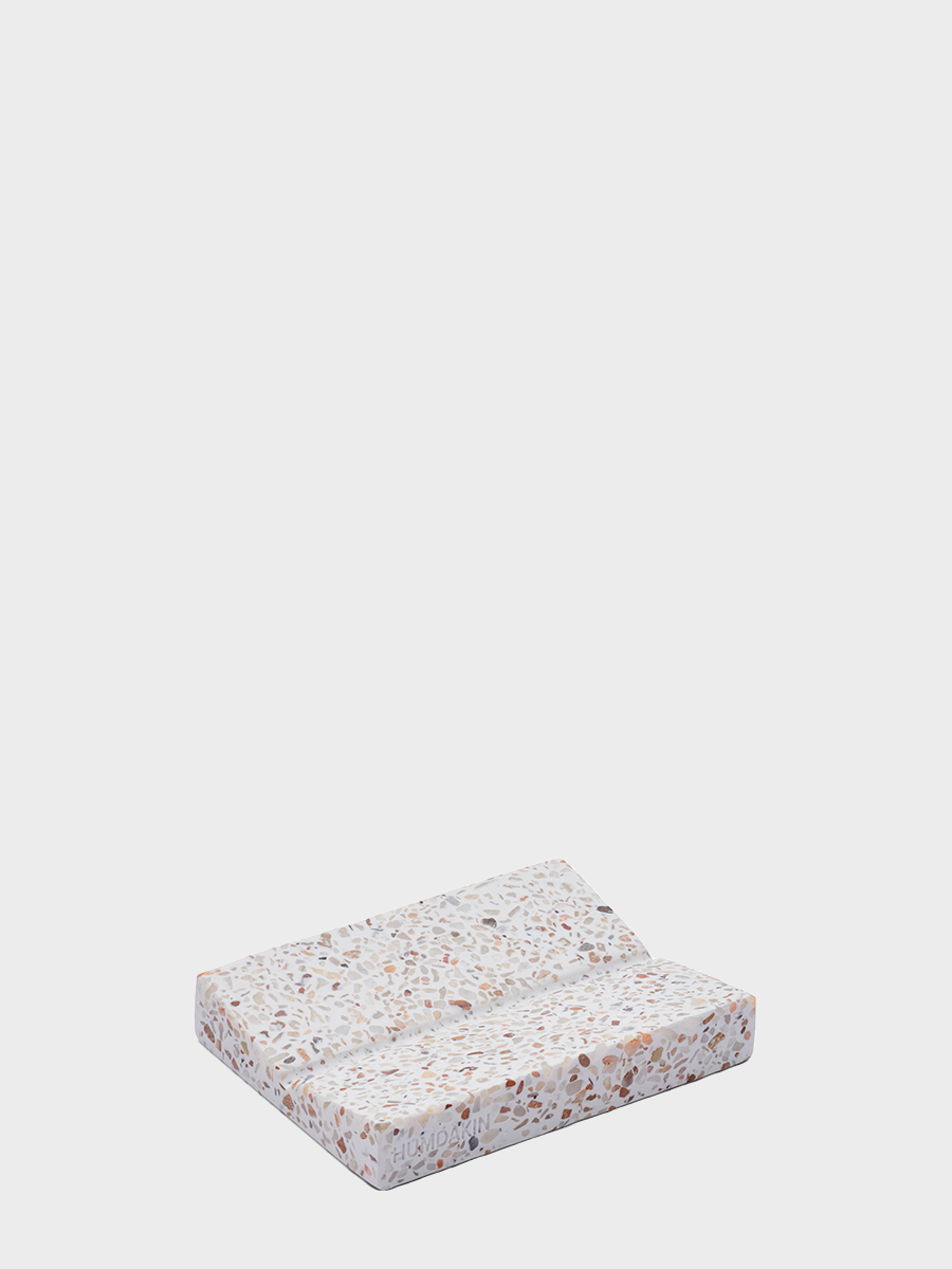 HUMDAKIN Terrazzo zeepbakje vierkant Terrazzo 00 neutraal/geen kleur