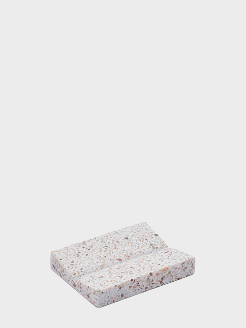 HUMDAKIN Terrazzo zeepbakje vierkant Terrazzo 00 neutraal/geen kleur