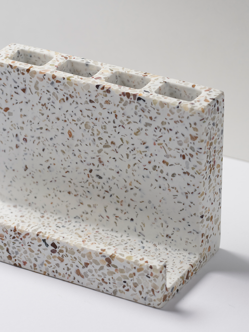 HUMDAKIN Terrazzo Toiletbenodigdheden Display Terrazzo 138 Rood/Beige