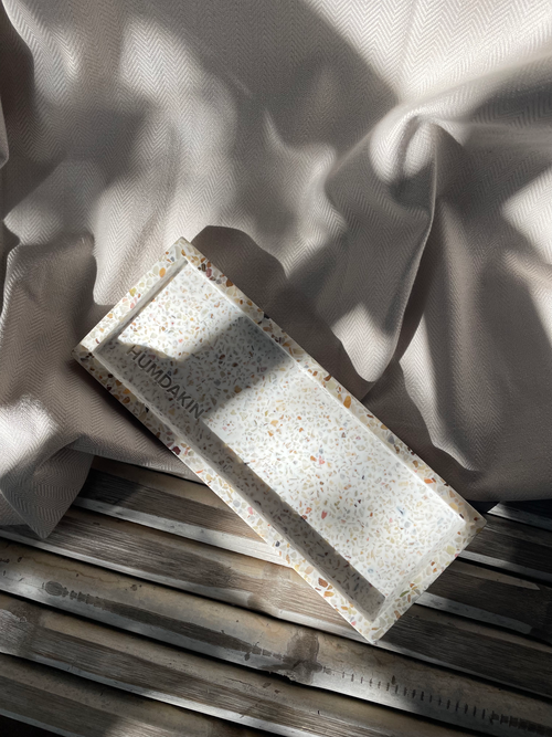 HUMDAKIN Terrazzo Dienblad 10 x 25 cm. Terrazzo