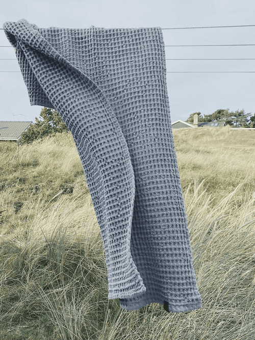 HUMDAKIN Wafelbadhanddoek Biologisch textiel 019 Stone