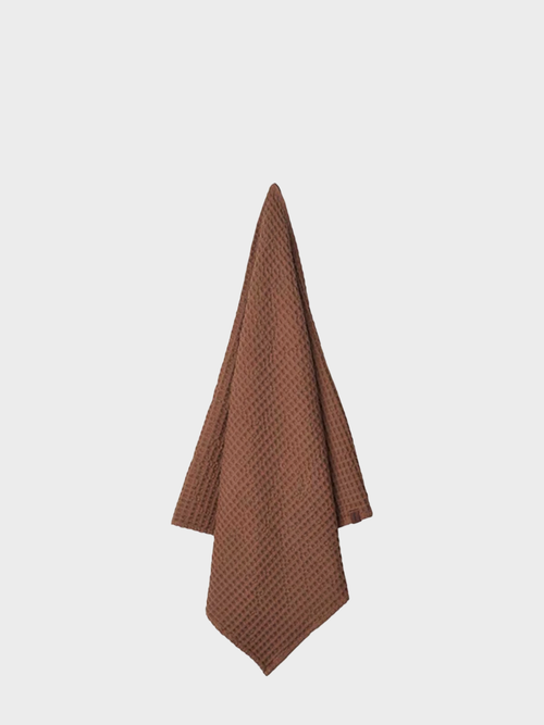 HUMDAKIN Wafelbadhanddoek Biologisch textiel 113 Eikel
