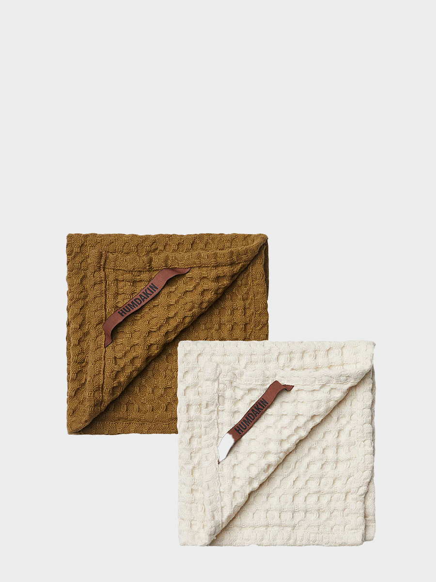 HUMDAKIN Wafel vaatdoek - 2 pak Biologisch textiel 108 Sunset - Schelp