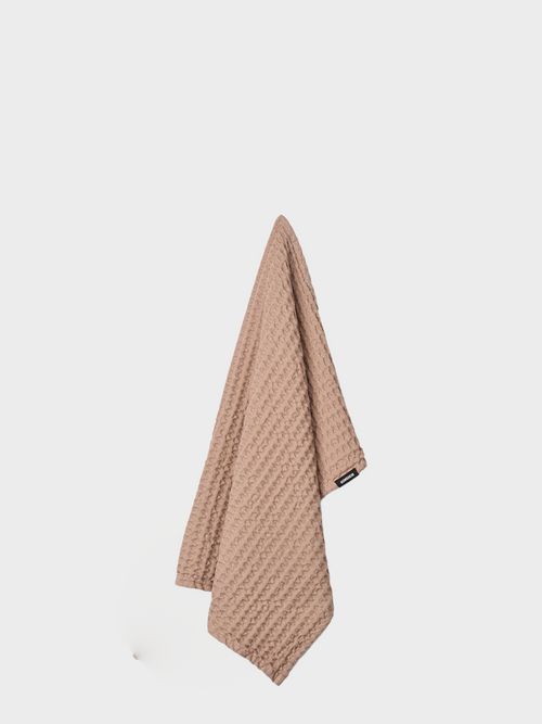 HUMDAKIN Wafelhanddoek Biologisch textiel 07 Latte