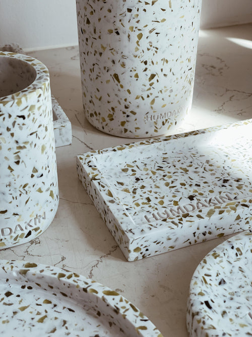 HUMDAKIN Grønn Terrazzo Vase Terrazzo 00 Nøytral/Ingen farge