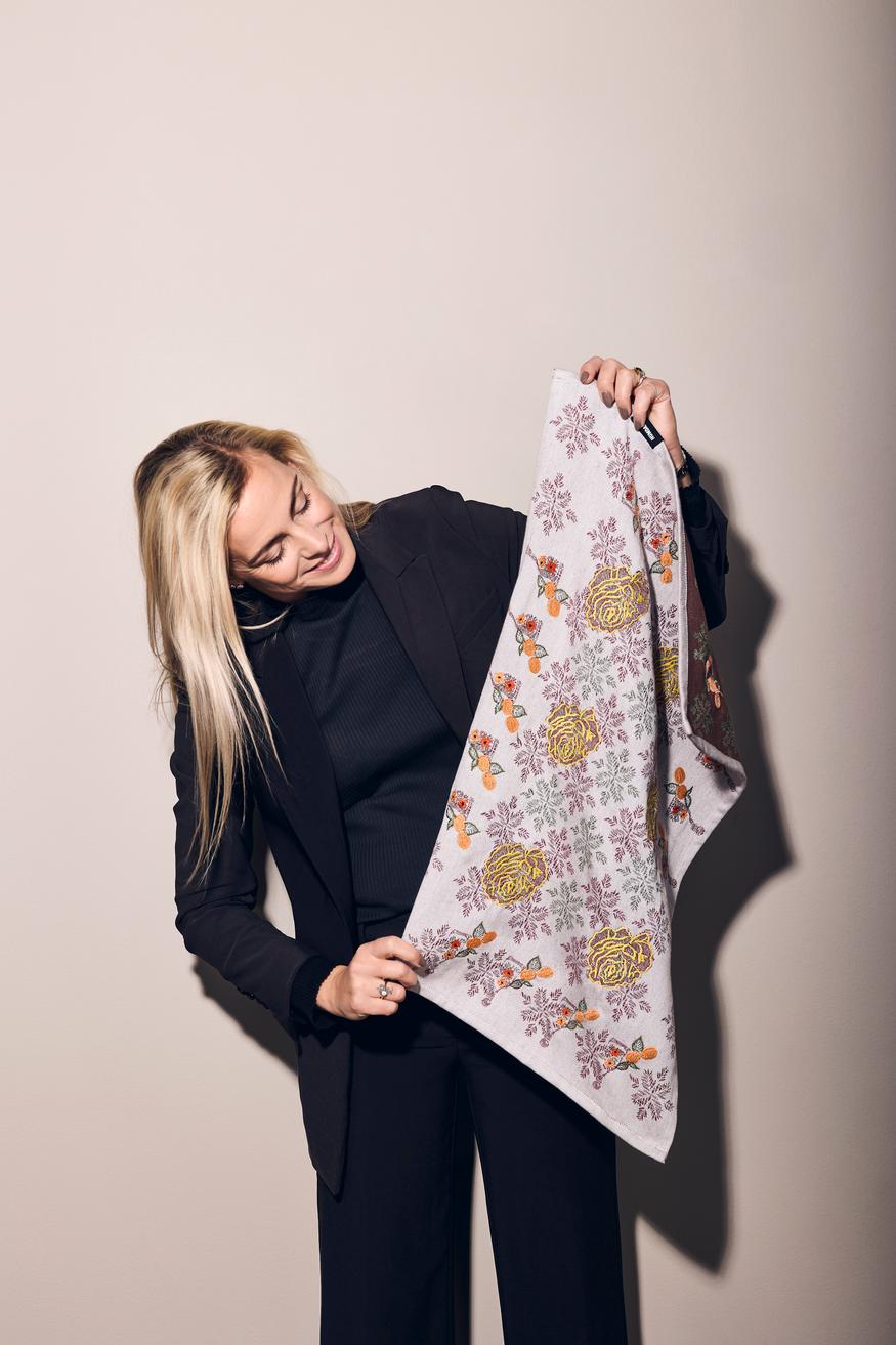 HUMDAKIN Jacquard & Broderi Økologisk kjøkkenhåndkle Økologiske tekstiler 248 Magnificence