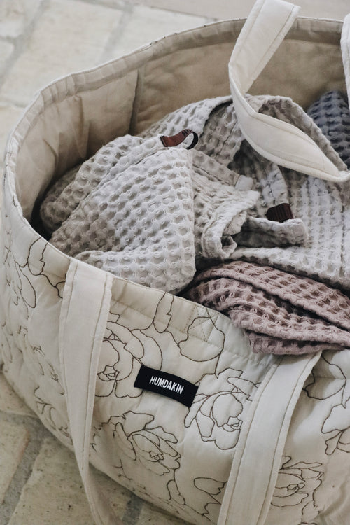 HUMDAKIN Maxi Tote Bag Veske 231 Lys Stein - Peony Quilt