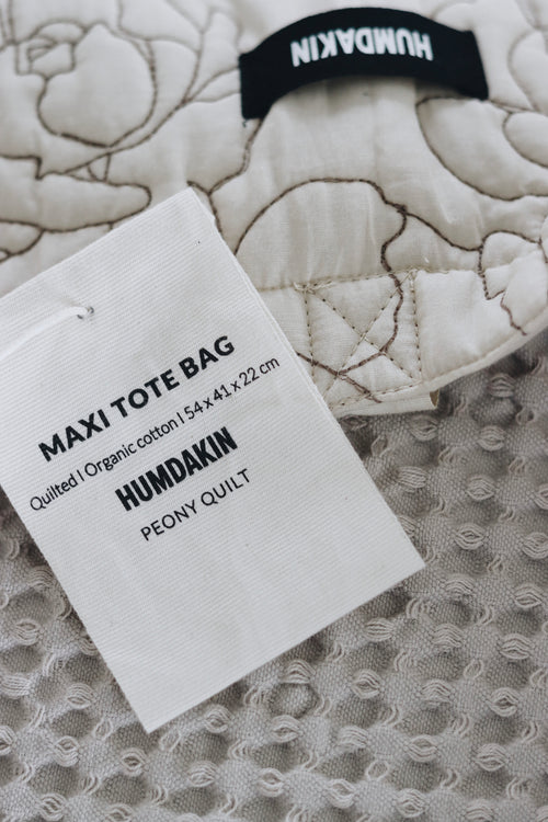HUMDAKIN Maxi Tote Bag Veske 231 Lys Stein - Peony Quilt
