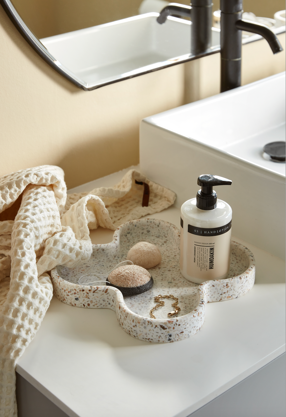HUMDAKIN Palermo - Terrazzobrett Terrazzo 138 Rød/Beige